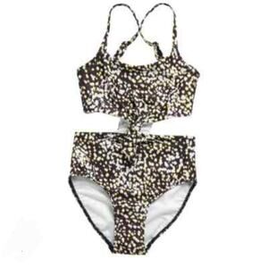New animal print girls swimsuit size 10